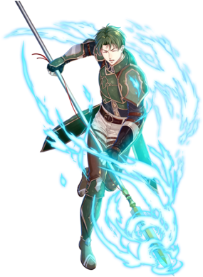 Oscar Agile Horseman Btlface C - Lance Fire Emblem (340x388), Png Download