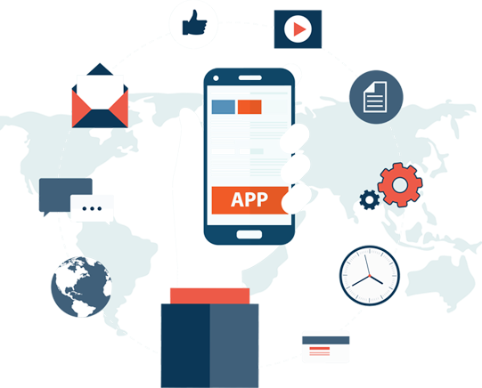 Mobile Apps Development Icon Png - App Design & Development (541x436), Png Download
