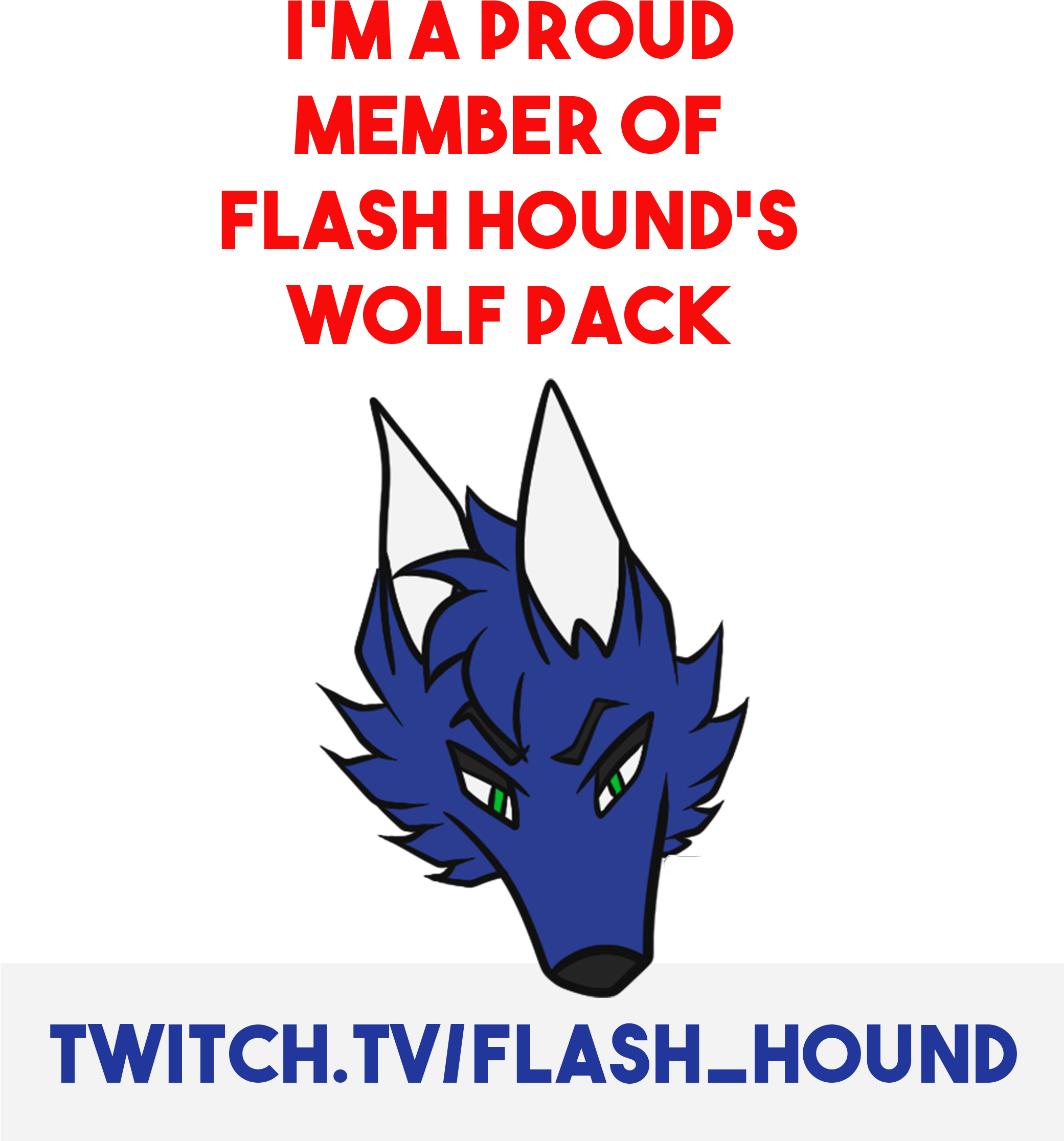 Flash Hound Wolf Pack Pride - Poster (2200x3000), Png Download