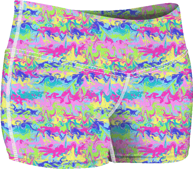 “summer Melt Ice” Shorts - Oracal 651 Patterned Vinyl - ;summer Melt Ice” (800x757), Png Download