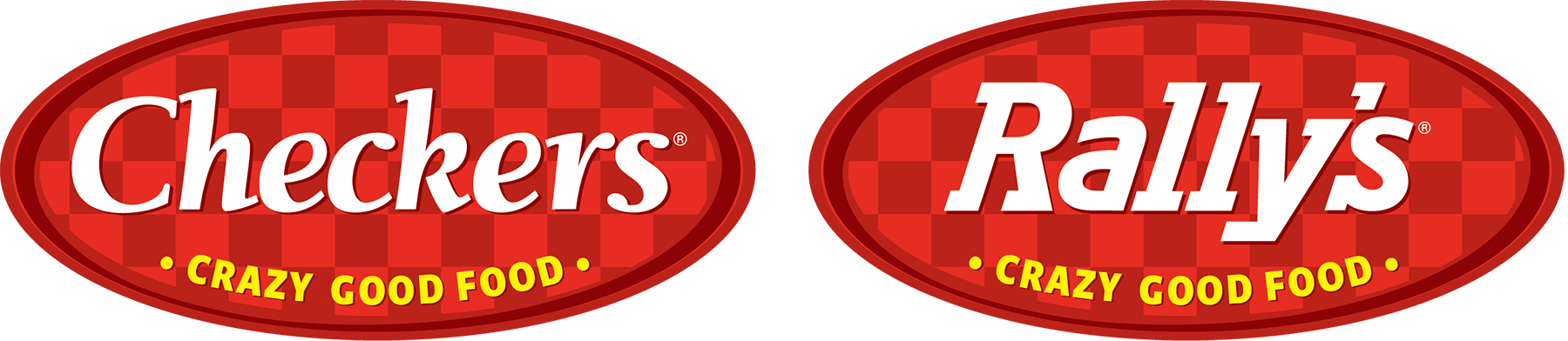 Checkers Rallys Ovallogos Horizontal Rgb - Checkers And Rally's Logo (1800x392), Png Download