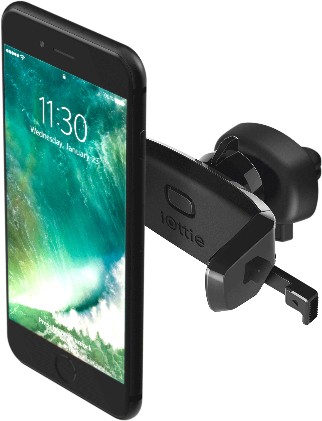 Iottie Easy One Touch Mini Air Vent Car Mount Holder - Iphone X Car Vent Holder (1500x1500), Png Download