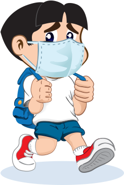Vessels Were Clinging, Tiny People Were Running Around, - Sick People Cartoon Png (312x415), Png Download