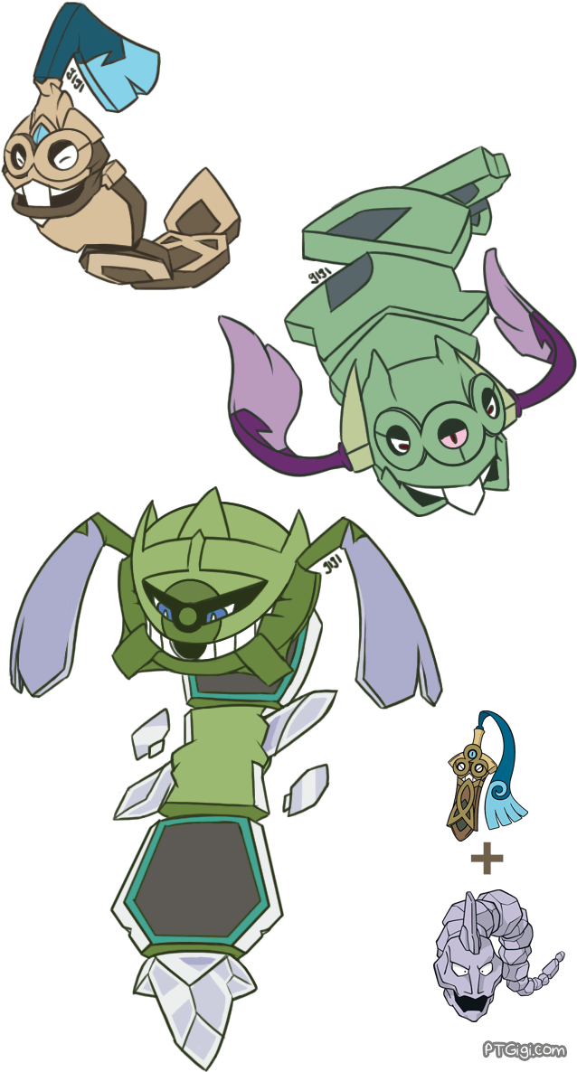 Steelix - Cartoon (638x1186), Png Download