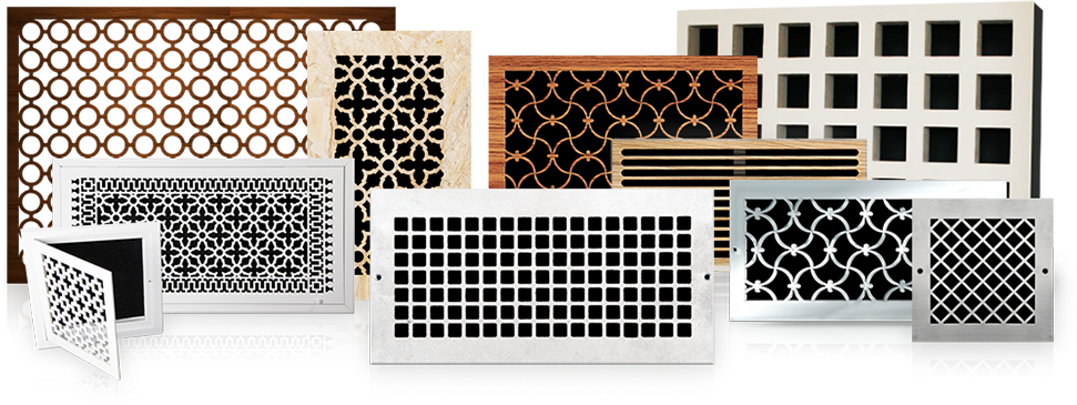 Pacific Register Vent Covers 2 Home Hero - Decorative Ceiling Register (971x365), Png Download