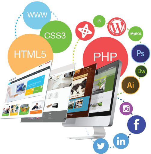 Website Design & Development - Technology (600x520), Png Download