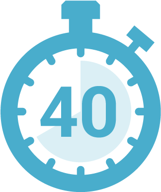 20 Am, 40min - 40 Min (351x401), Png Download