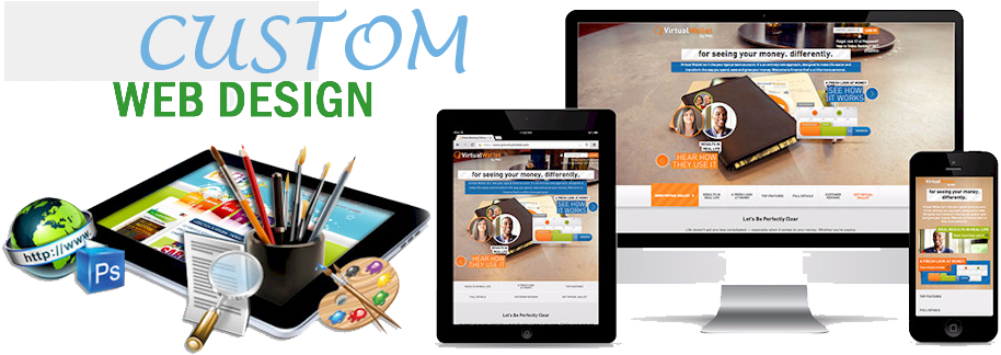 Custom Website Design - Static Website Dynamic Responsive (950x342), Png Download