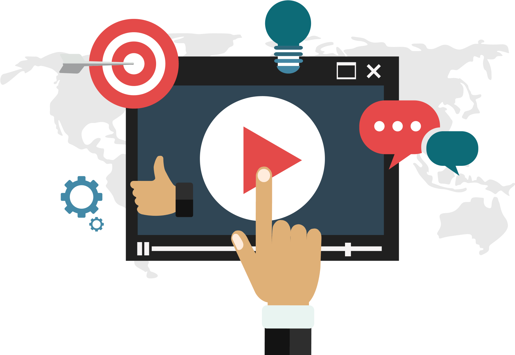 Graphic Designs & Logo Reveal - Video Marketing Png (1741x1465), Png Download