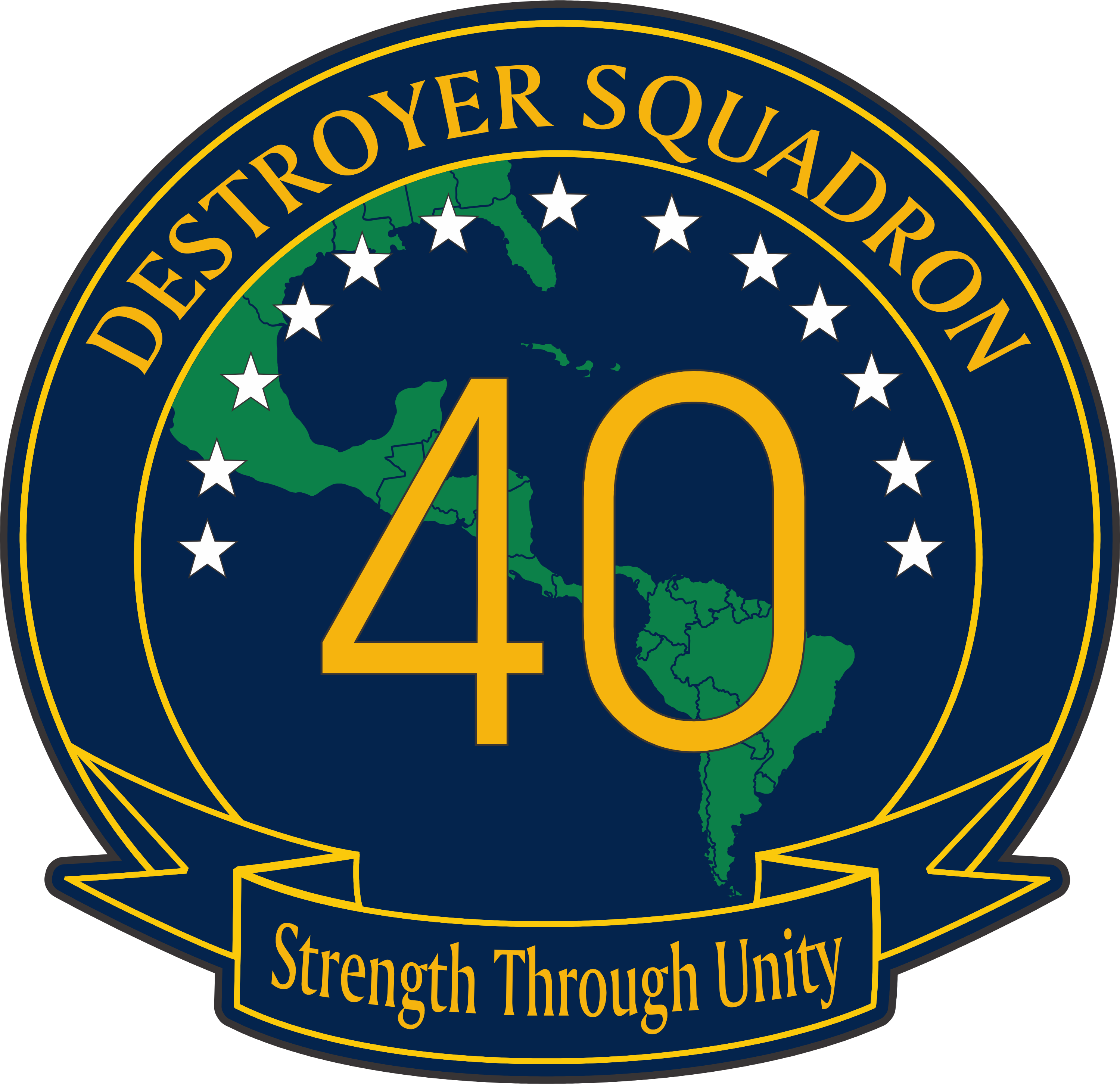 Page Image - Destroyer Squadron 40 (3000x2904), Png Download