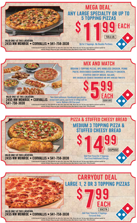 Domino's Coupon - Dominos (478x777), Png Download