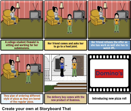 Dominos Tv Ad - Cartoon (450x389), Png Download