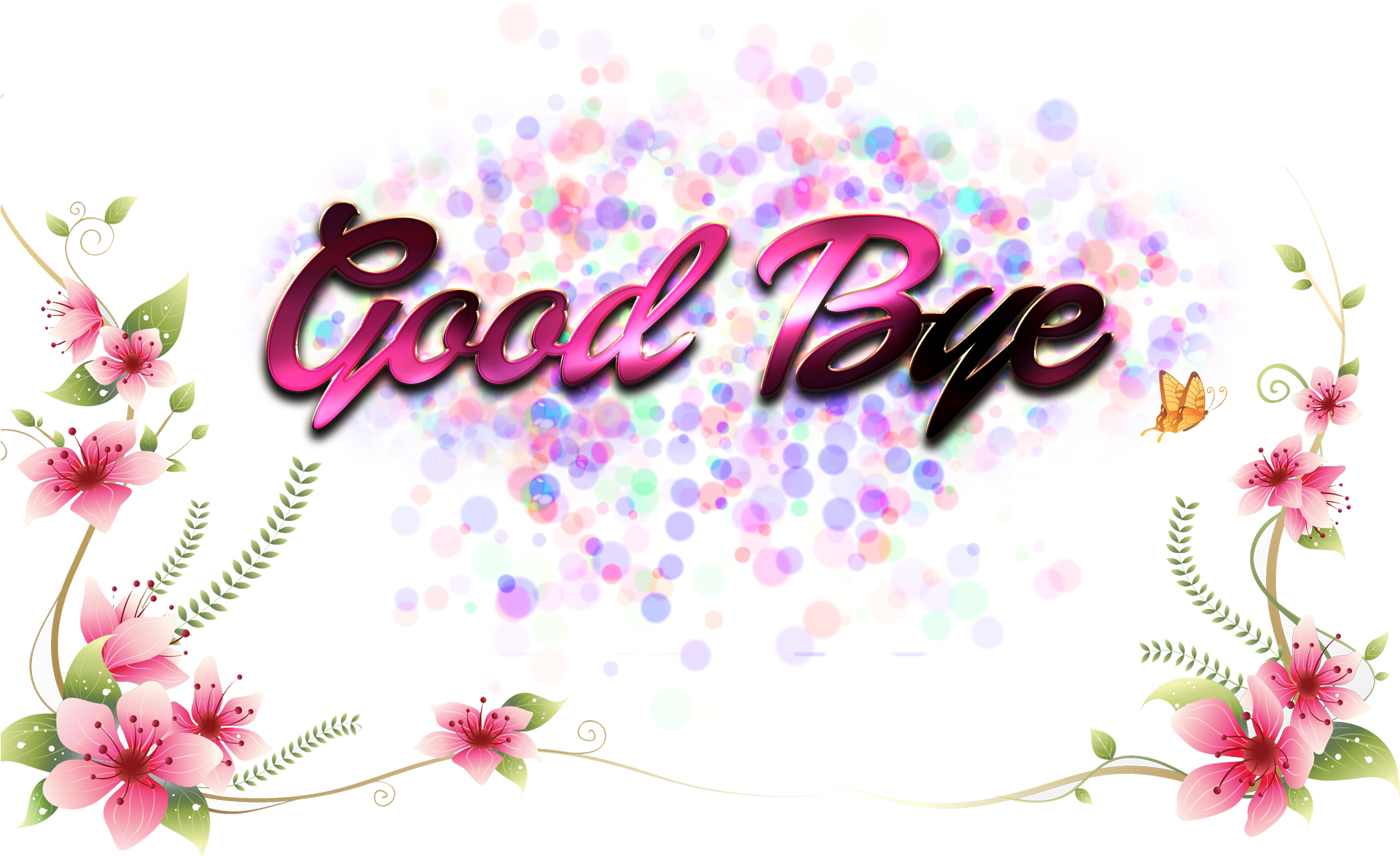 Pink Decals By Ambiance Sticker - Pink Flowers (1920x1200), Png Download