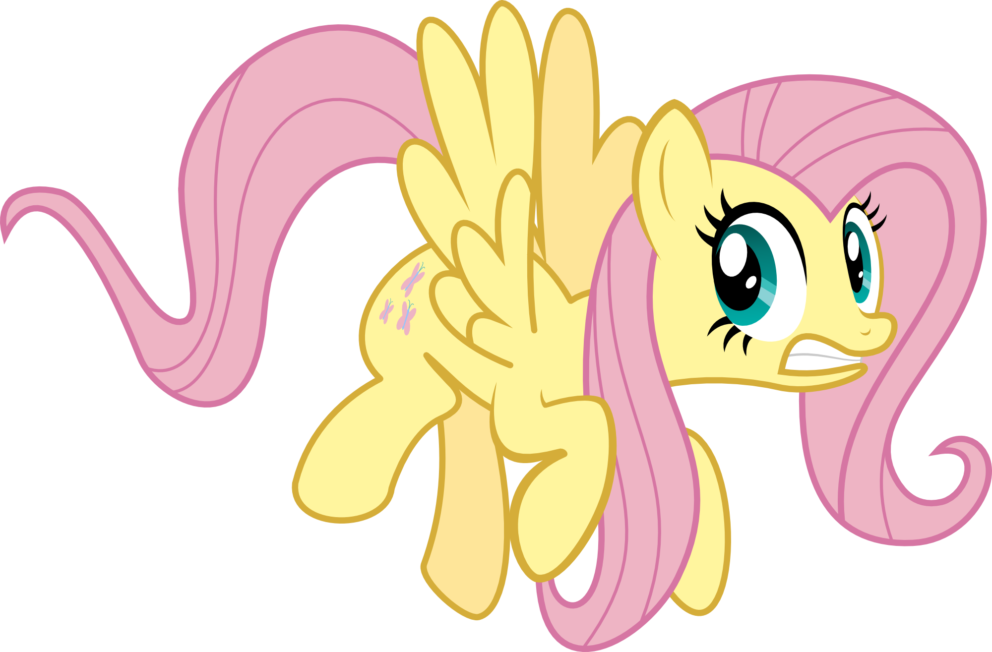 Fluttershy Cringe By Relaxingonthemoon - Fluttershy Cringe (2000x1315), Png Download