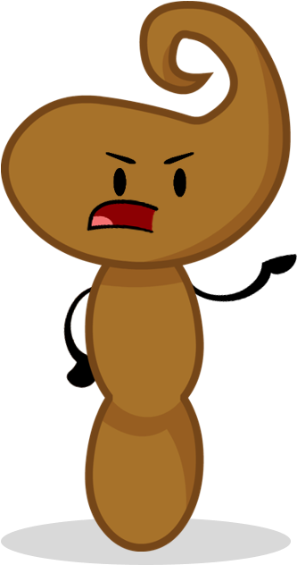 Or Characters On A Cringe Page By Yearsanimations On - Poop Bfdi (342x631), Png Download