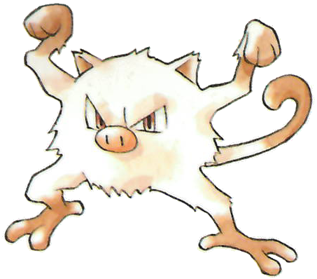 Erza - Mankey (453x398), Png Download