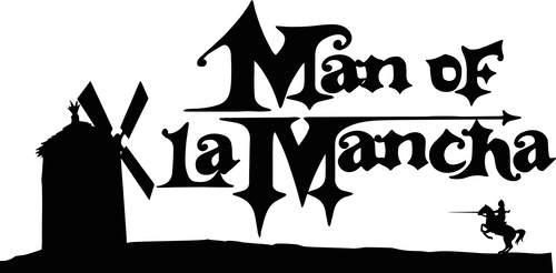 04 Bye Bye Birdie Bw - Man Of La Mancha Logo (500x246), Png Download