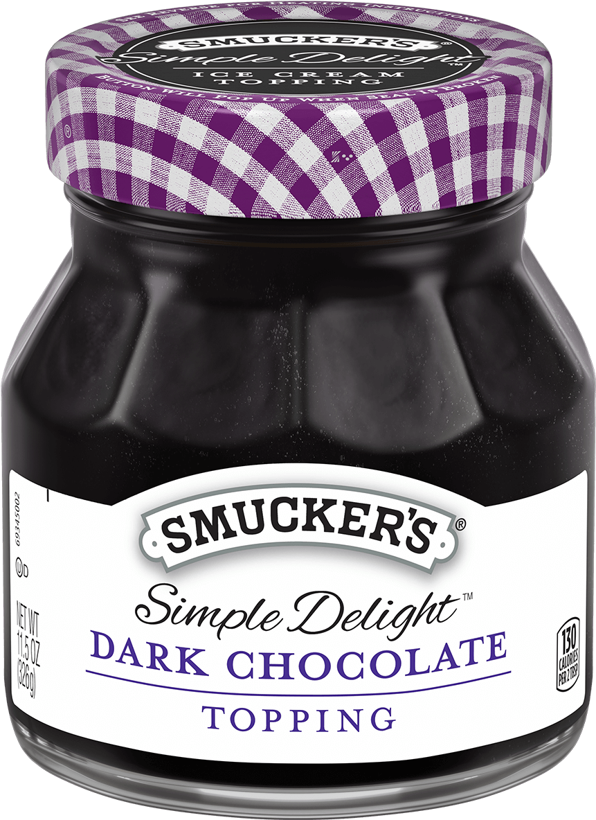 Simple Delight® Dark Chocolate Topping - Smucker's Simple Delight Flavored Topping, Chocolate (1200x1200), Png Download