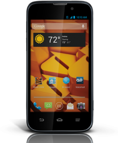 Boost Warp 4g - Boost Mobile Zte Warp (400x506), Png Download
