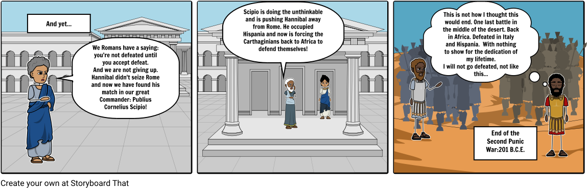 Second Punic War - Cartoon (1164x385), Png Download