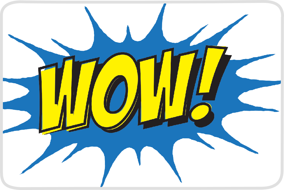 Wow Pop Art Png (988x662), Png Download