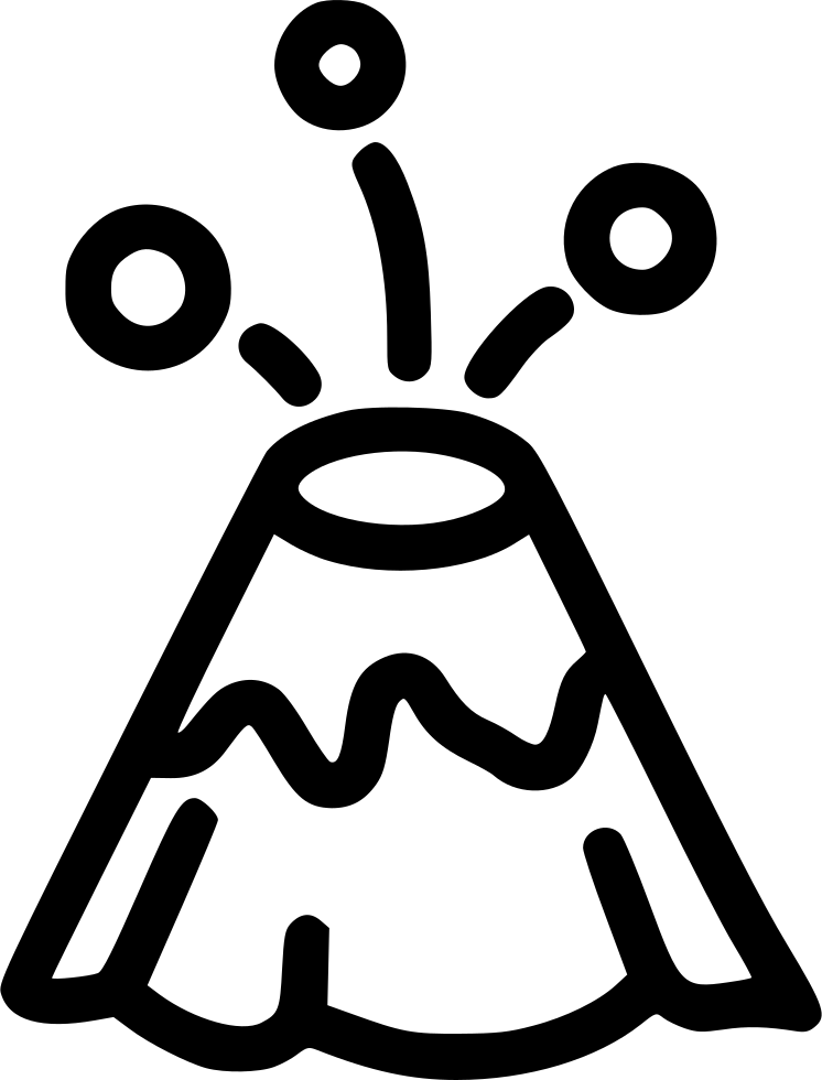 Png File - Volcano (746x980), Png Download