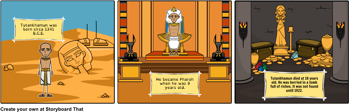 King Tut - Tutankhamun (1164x385), Png Download