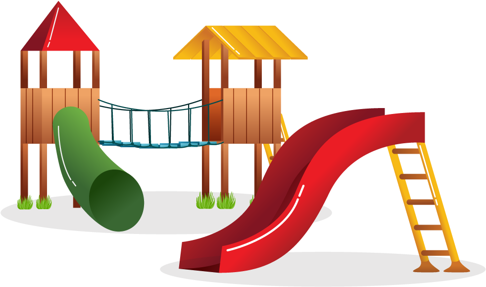Pictures Of Playground Equipment Group Png Stock - School Playground Cute Playground Clipart (1000x600), Png Download