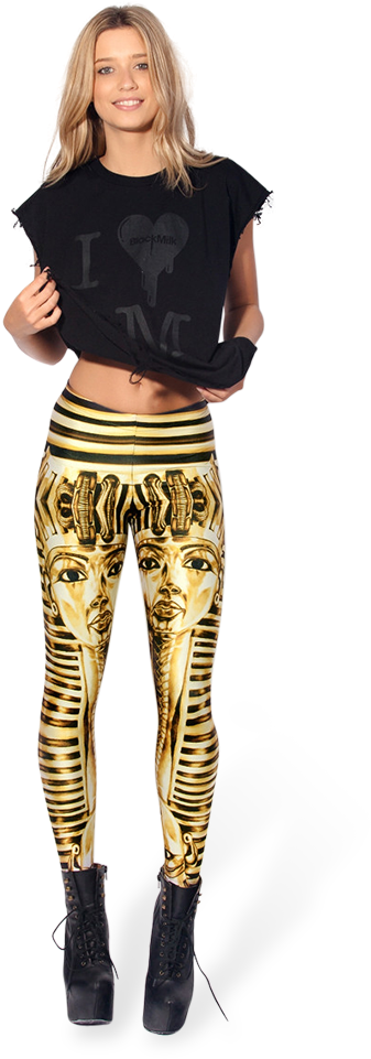 King Tut Leggings - Ropa Egipcia (400x600), Png Download