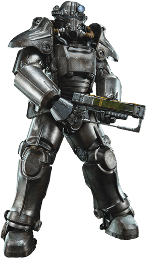 Fallout 4 Power Armor Png - Three Zero Fallout 4 T-45 1/6 Scale Figure (600x600), Png Download