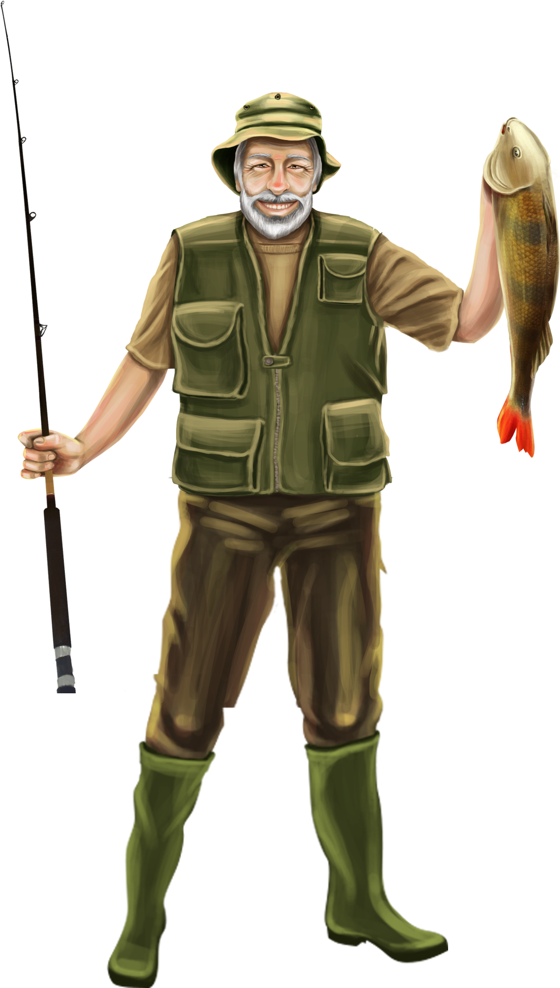 Fisherman - Thumb - 54344cec6d90f08af2e9 - Portable Network Graphics (1116x2000), Png Download
