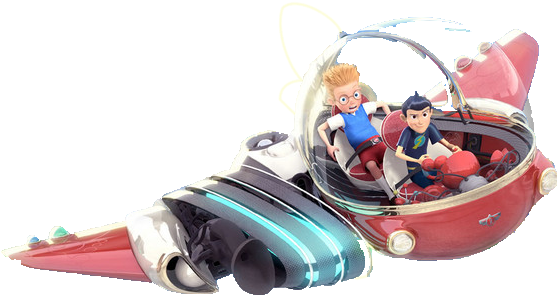 Meet The Robinsons Images Transparent Time Machine - Meet The Robinsons Ship (640x351), Png Download