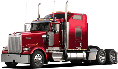 American Truck Sideview - Truck Semi (400x400), Png Download
