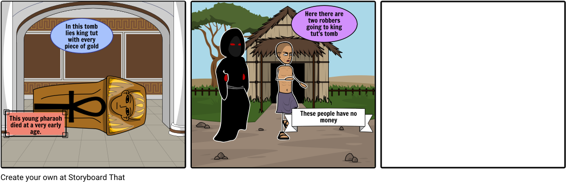 King Tut - Cartoon (1164x385), Png Download