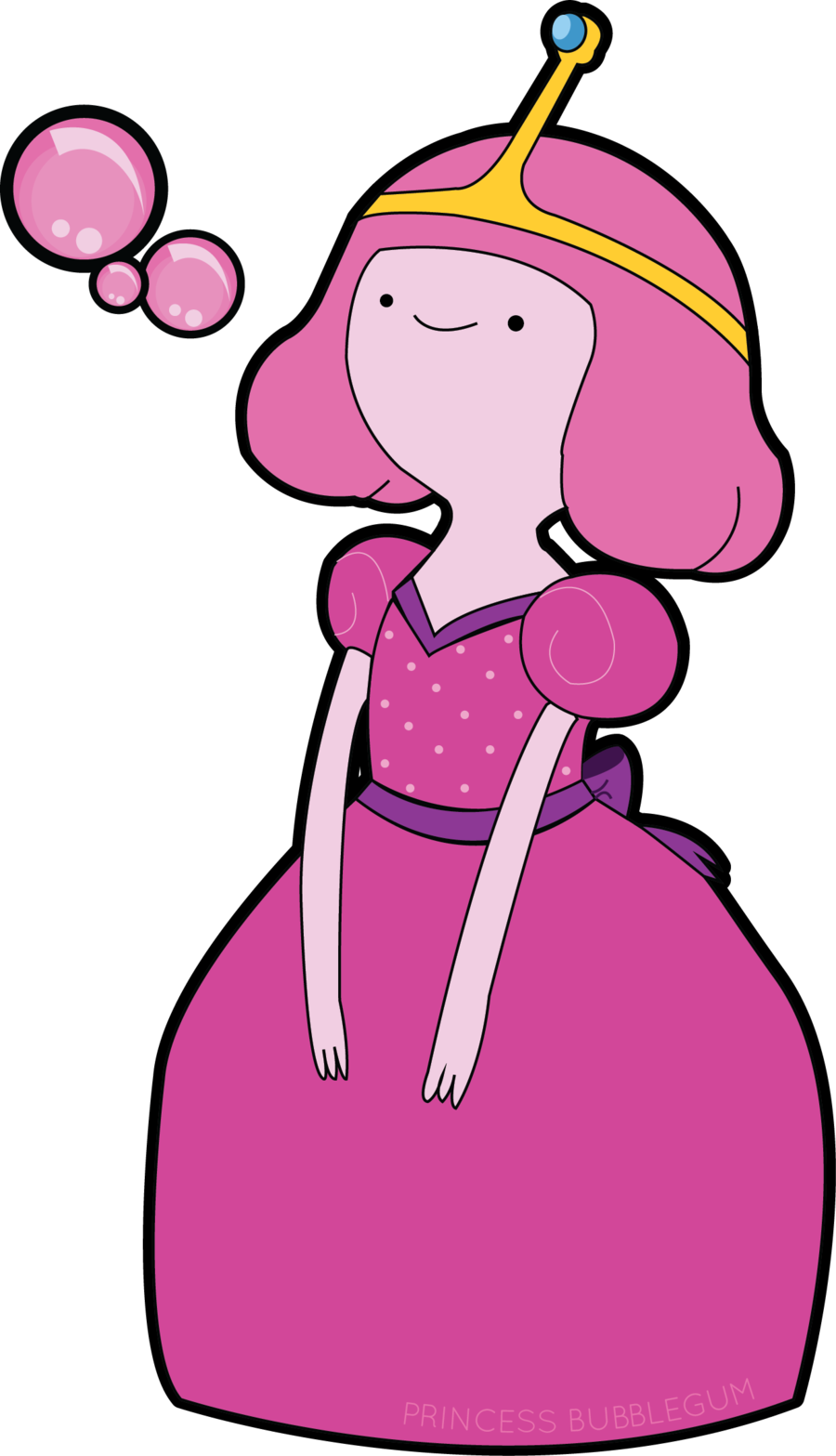 Young Princess Bubblegum By Fai Is Sexy - Adventure Time Young Princesses Bubblegum (900x1567), Png Download