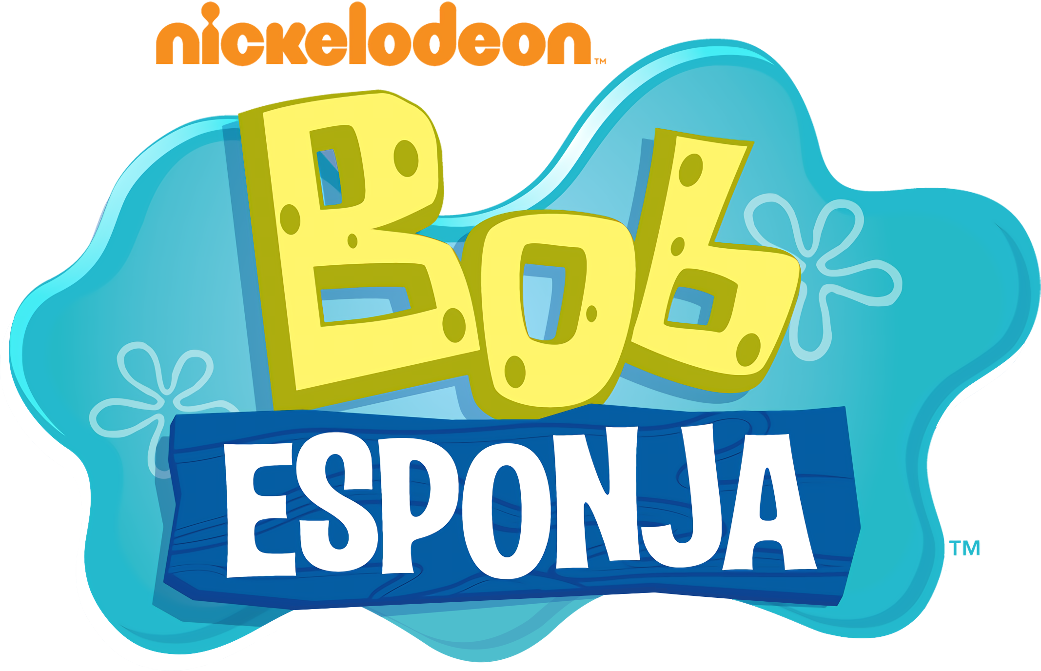 Second Logo - Bob Esponja Logo Png (2328x1482), Png Download