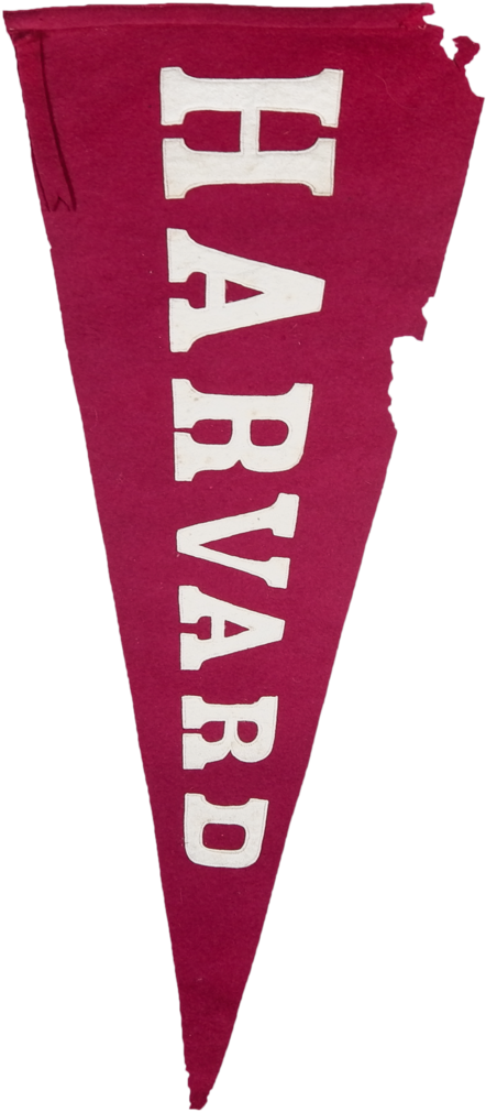 1920's Harvard Felt Pennant (1000x1250), Png Download