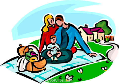 Image Black And White Clipart Transparent Background - Piquenique Da Familia Png (480x340), Png Download
