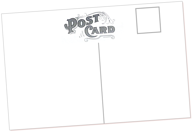 Picture Transparent Stock Card Drawing Postcard - Vintage Postcard Template (650x448), Png Download