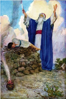 What Is The Prophets Stories - Abraham And Isaac On Mount Moriah (472x318), Png Download