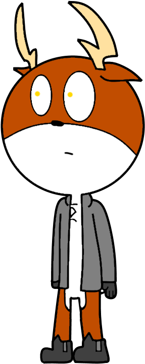 Logan The Deer Shocked - Agk Steve The Cat (1280x720), Png Download