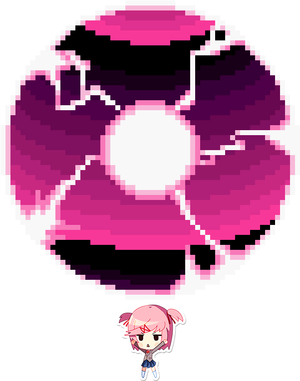 Funnatsuki Charging Up A Spirit Bomb - Cartoon (600x774), Png Download