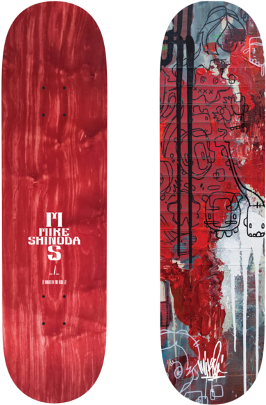 Connected Triptych Skate Deck - Mike Shinoda (600x600), Png Download