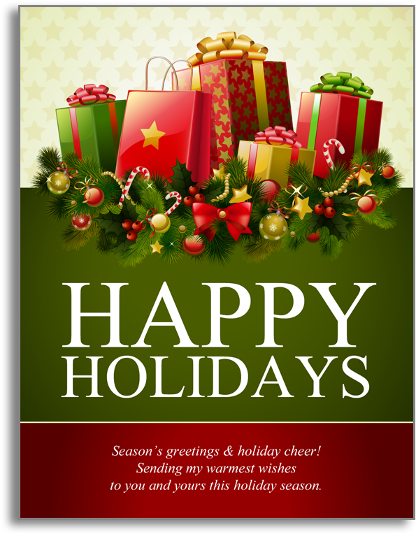 Happy Holiday Postcard - Cheap Shower Curtain Christmas Gifts Patterned Bath (800x800), Png Download