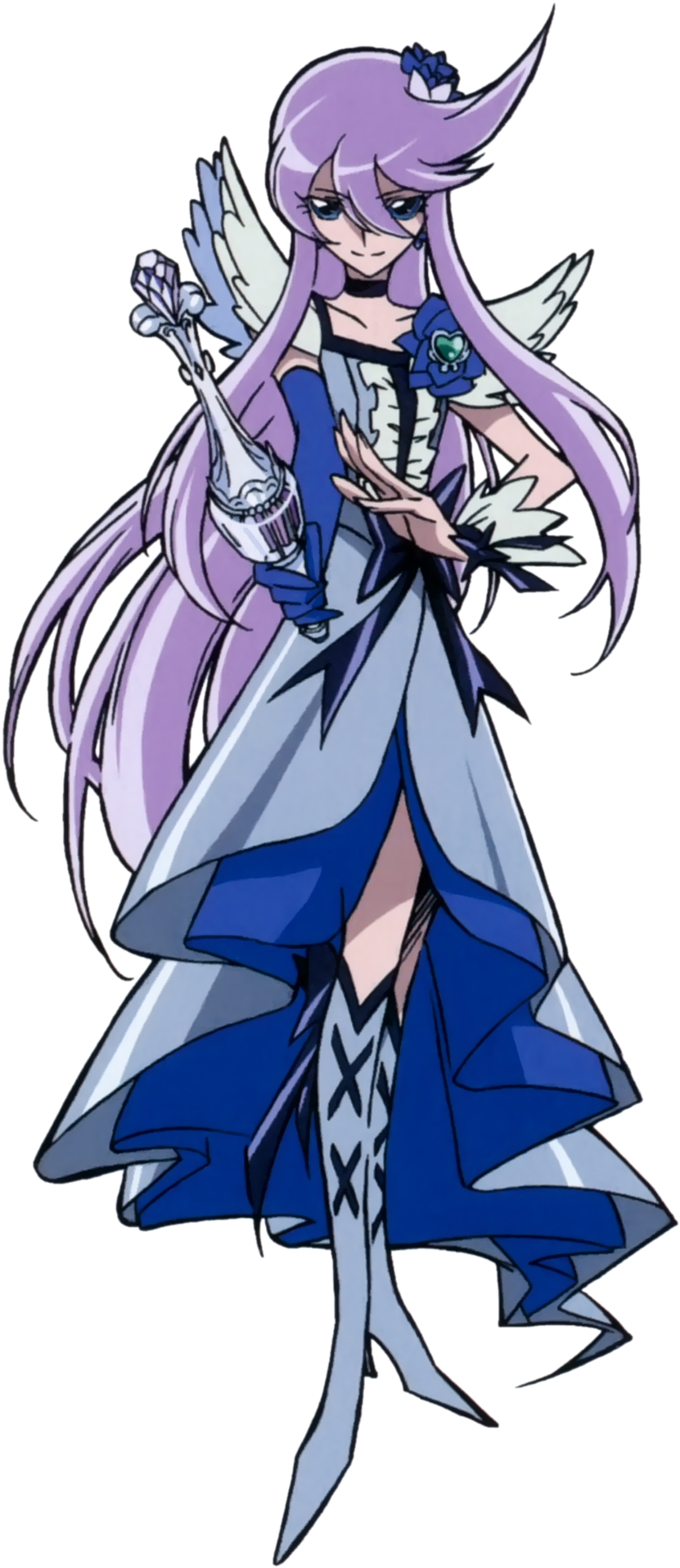 Cure Moonlight With Her Moon Tact Pose - Heartcatch Pretty Cure Moonlight (841x1923), Png Download
