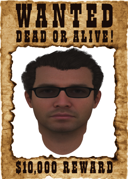 Wanted Poster - Wanted Dead Or Alive Png (429x600), Png Download