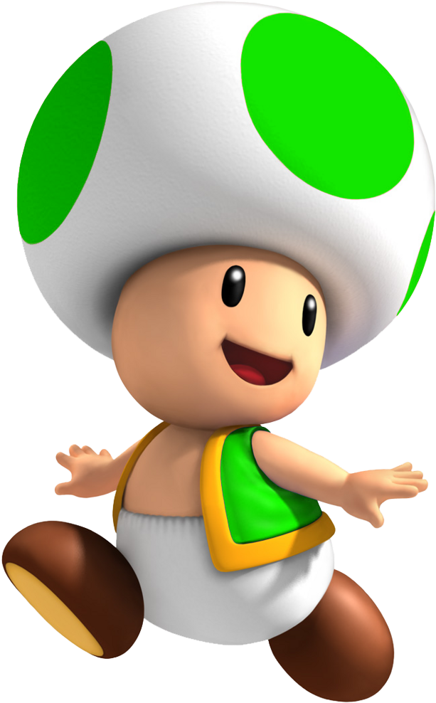 Green Toad Sm3dw - Green Toad Mario Png (646x1024), Png Download