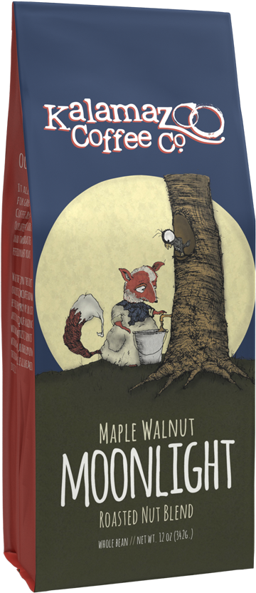Moonlight Maple Walnut - Kalamazoo Coffee Loretta Very Dark Italian Roast 12oz (1000x1000), Png Download
