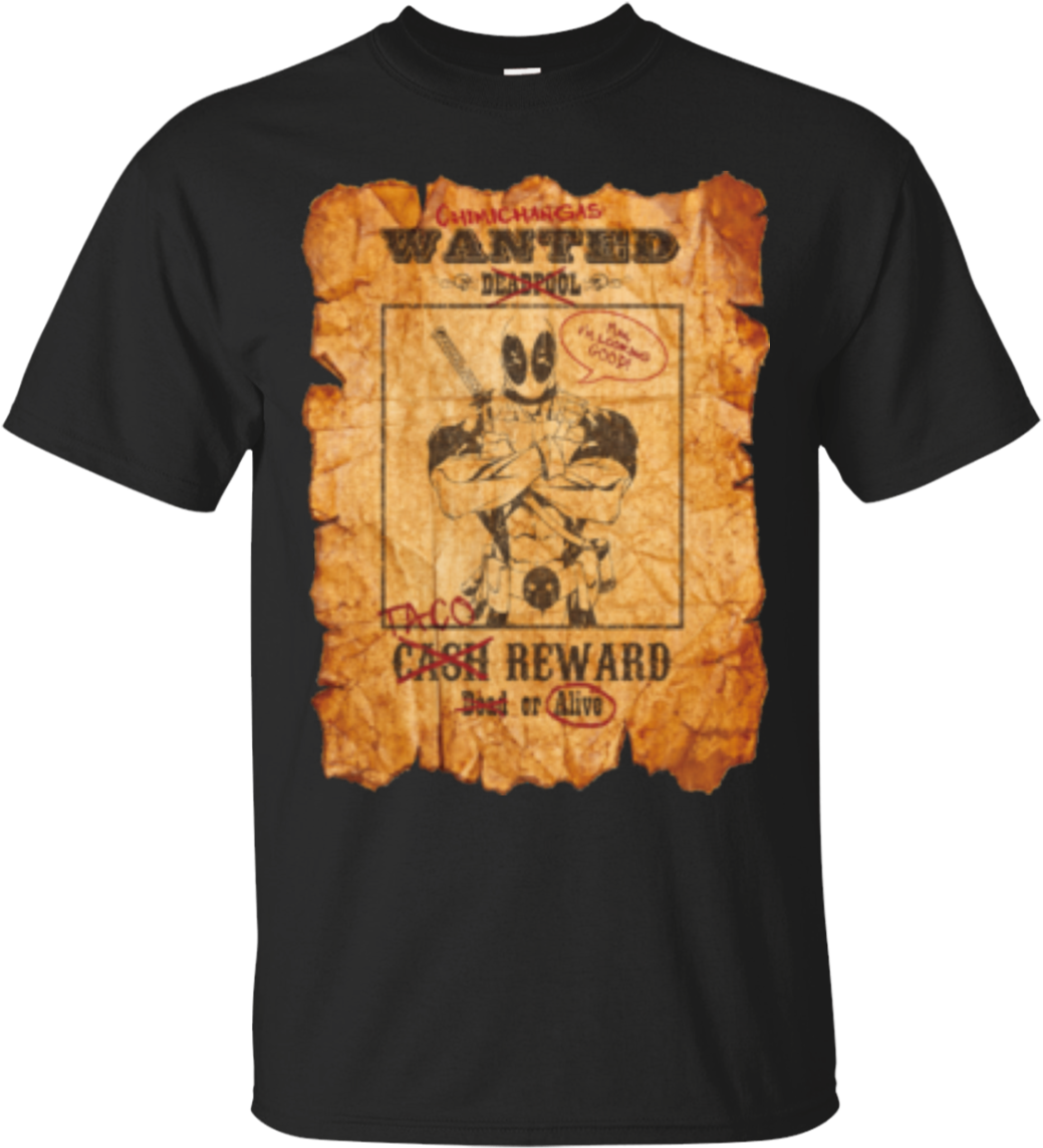 Deadpool T Shirt Wanted Poster T Shirt Hoodie Sweatshirts - Deadpool Wanted Poster (1155x1155), Png Download