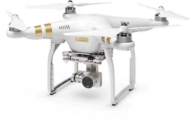 Phantom 3 Advanced - Dji Phantom 3 Professional Rc Drone Quadcopter 4k Camera (720x540), Png Download